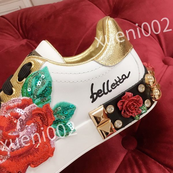 

luxury designer men causal shoes fashion woman leather lace up platform sole sneakers white black mens womens