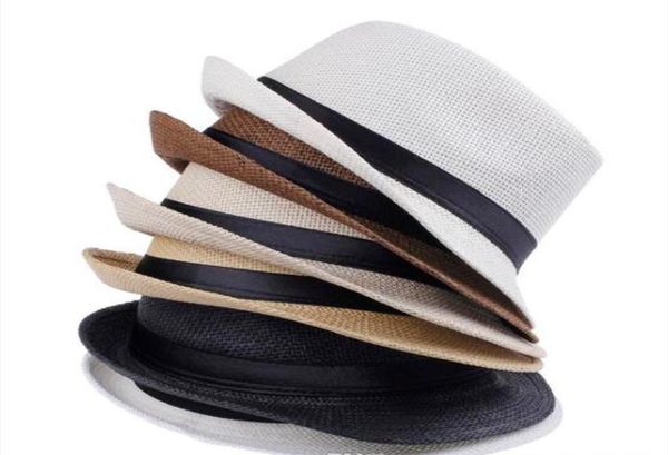 

men stingy brim hats women straw hats soft panama hats outdoor sun caps 15 colors choose 03508342834, Blue;gray