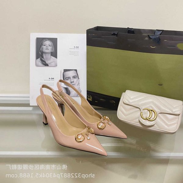 

high heels women rhinestone high heels 2023 fashion new shallow mouth pointed single shoes with sandals for women's shoes, Black