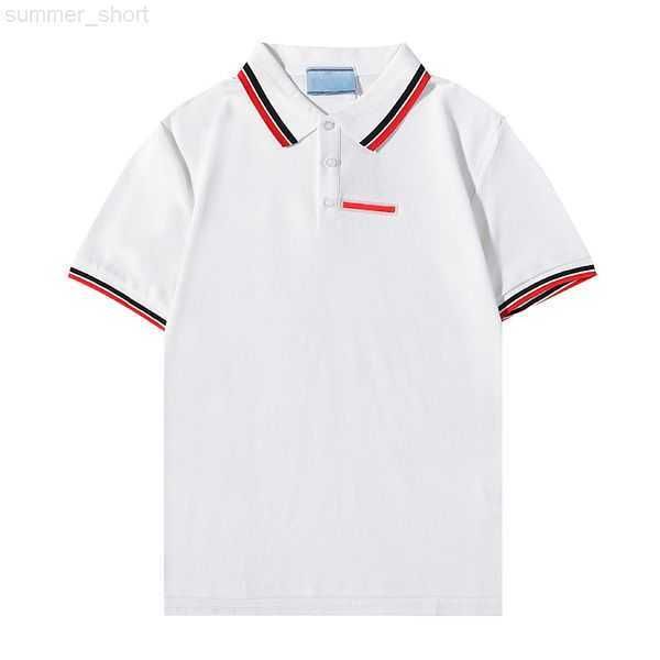 

mens designer t shirt polos classical shirts men luxury polos casual mens t shirt snake bee letter print embroidery fashion high street shor, White;black