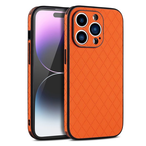 

iphone 14 luxury skin-feel leather phone case for iphone 14 13 12 11 pro max 14plus four-corner anti-fall back cover