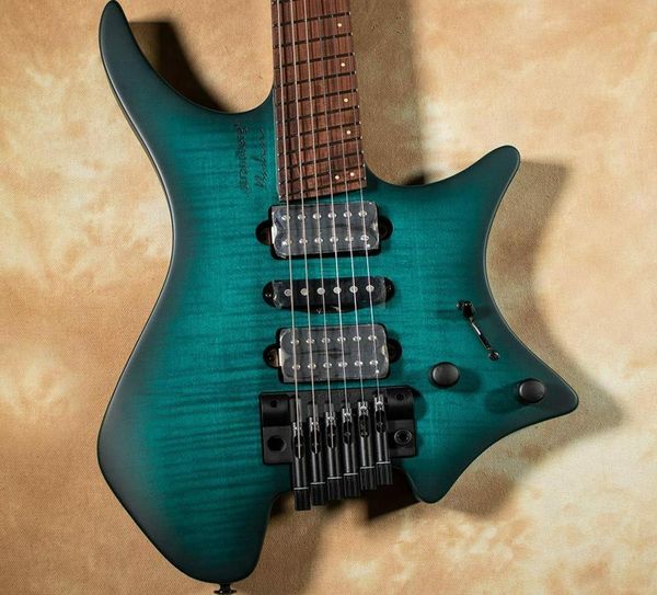 

boden fusion 6 neck through trans teal electric guitar0125506275