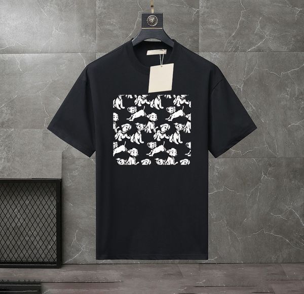 

2023 summer men's and women's fashion and leisure brand temperament joker soft cartoon letter printed t-shirt size xs-4xl#sl22, White;black