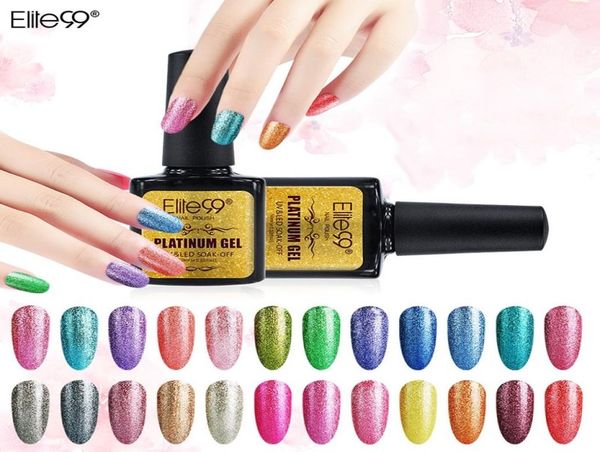 

elite99 platinum painting hybrid varnishes gel nail polish set glitter nails art poly uv gellak base primer for manicure9816029, Red;pink