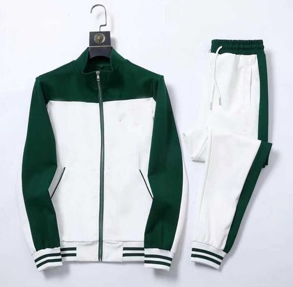 

casual mens tracksuit spring autumn men sets zip cardigan two piece jacket + pants suit striped jogging sportsuit male sweatsuit, Gray