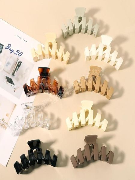 

korean solid hair claws elegant acrylic hair clips hairpins barrette headwear for women girls chic hair accessories gifts7395142