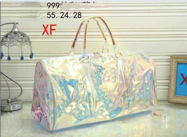 

55cm classical duffle bag for women travel bags men's hand luggage men pvc leather handbags large cross body jingxg