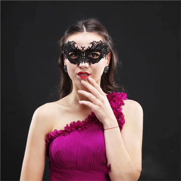 

shooting props for halloween black lace headband half face party mask female masquerade dance party mask mj-0003-aa