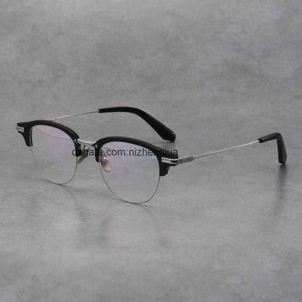 

dita's same dtx143 pure titanium commercial art can be equipped with a full frame of myopia optical glasses with box, White;black