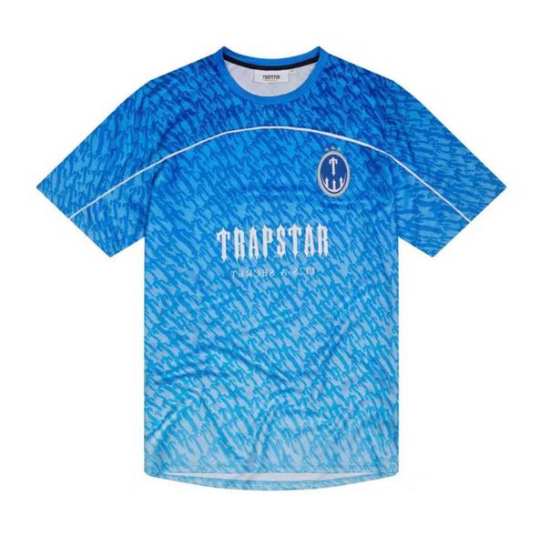 

men's t-shirt limited new trapstar london t-shirt short sleeve neutral men's blue shirt fashionable25ess, White;black