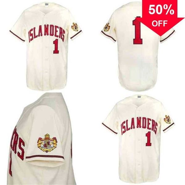 

xflsp glaa3740 hawaii islanders 1970-home jersey new sewn any name s to 3xl 100% stitched baseball jersey, Black