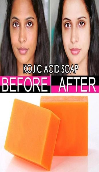 

100g kojic acid soap with essential oil handmade body skin face treatment care whitening soap bath shower9333861