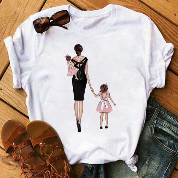 

cartoon maycaur women super mom tshirts summer graphic print lady black t shirt womens short sleeves female tee tshirtspyx, White