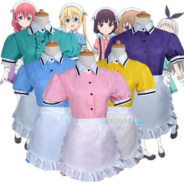 

anime costumes anime blends cosplay come kanzaki hideri sakuranomiya maika hinata kaho hoshikawa mafuyu amano miu maid outfit cos z0602, Black