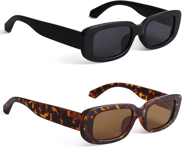 

women sunglasses mens for designer luxury summer outdoor variety styles kuguaok retrorectangle and men vintage small square sun glasses uv p, White;black