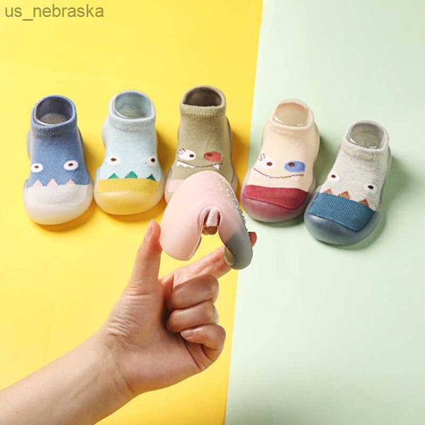 

children antislip shoes newborn baby boy girl cotton nonslip floor socks rubber sole cartoon indoor infant shoes hipping l230518