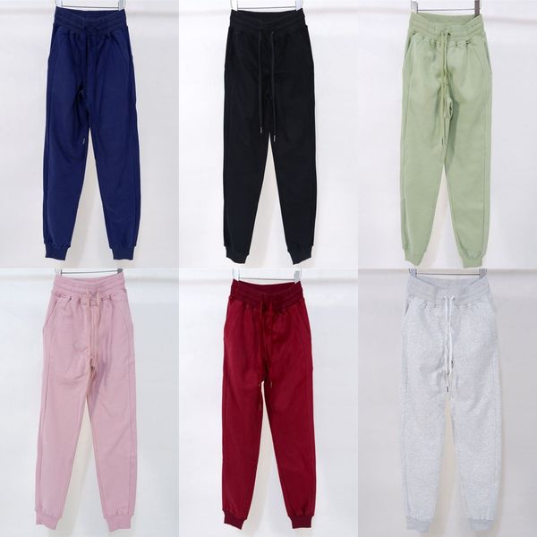 

lu align lu lady loose fitness pant training athletic flared yogas pants outdoor dance studio wide leg trousers woman fitting sweatpants wun, White;red