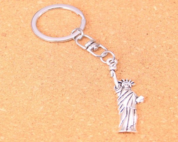 

fashion keychain 4914mm statue of liberty new york pendants diy jewelry car key chain ring holder souvenir for gift8979736, Slivery;golden