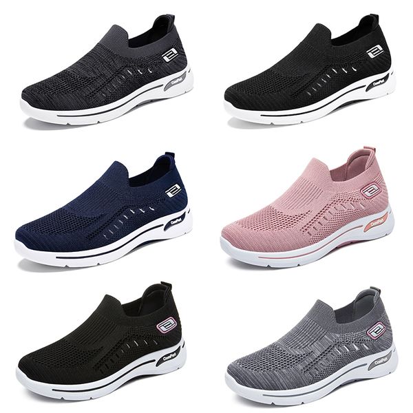 

men's shoes spring new flying weaving casual sports shoes breathable and comfortable couple casual shoes 012, Black