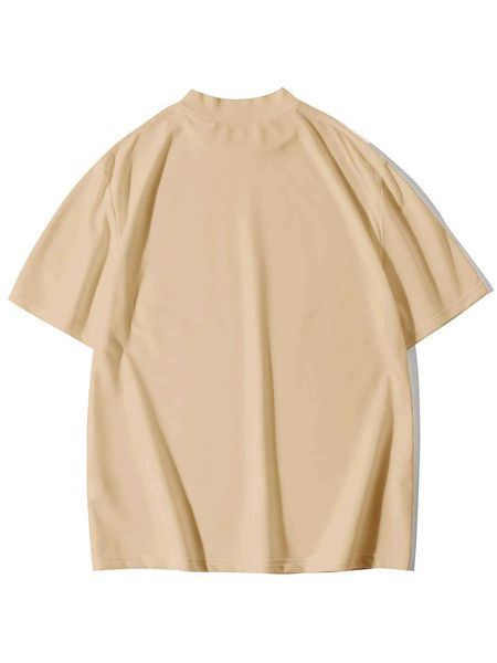 

new design luxury quality cotton loose fit little drop shoulder brand blank oversized men's tshirts fcy, White;black