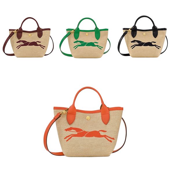 

summer beach bag longchammp luxury tote le replay purse weave designer bags womens fashion shoulder bag cross body handbags orange clutch ba