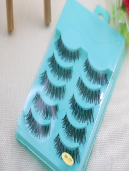 

cross messy false eyelash 5 pairs natural long thick fake eyelashes makeup tools accessories for woman lady2876530