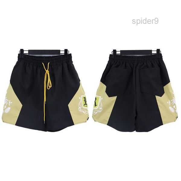 

new rhude shorts 50 colors men women designers summer fashion quick drying streetwear beach sportswear mens short 6 w9h4, White;black