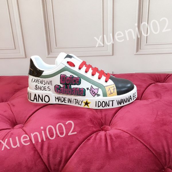 

new luxury designer men causal shoes fashion woman leather lace up platform sole sneakers white black mens women's