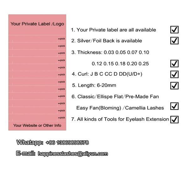 

oem order eyelash extension eye lashes soft silk mink lash individual lashes can do your private label 100 hand made hpness1516528