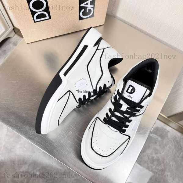 

2023 designer dg casual shoes genuine leather fashion mens and women low flat shoes skateboard sneakers luxury couple shoes, Black