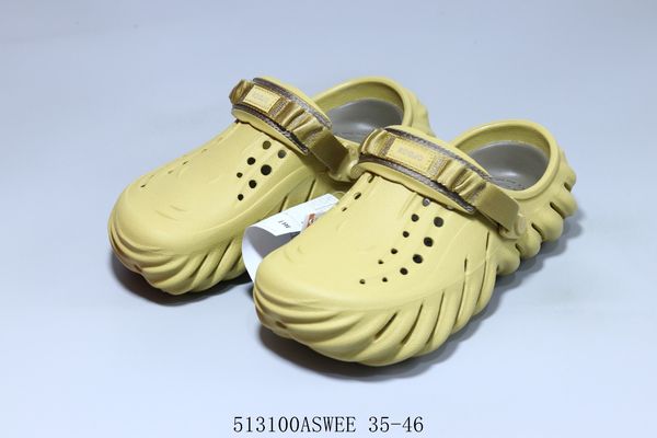 

portmarket 2023-15 slippers stratus crocodile yellow cucumber menemsha urchin shoes women men summer slides foam runner mujer sandals tsm, Black