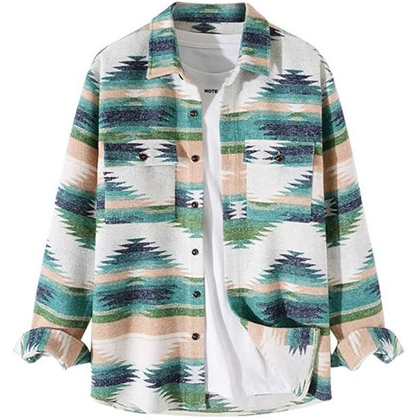 

classic flannel shirt button down shirt jacket long sleeves mens plaid shirt azq, White;black