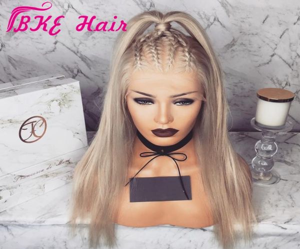 

perruques blonde synthetic lace front wig pre plucked with baby hair 134 brazilian straight lace frontal wigs for white black wo5295512