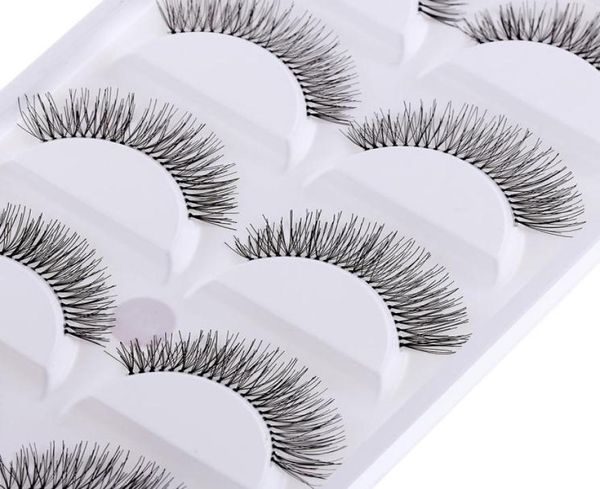 

natural cross eyelashes extension 10 pairsset makeup long eye lashes9323740