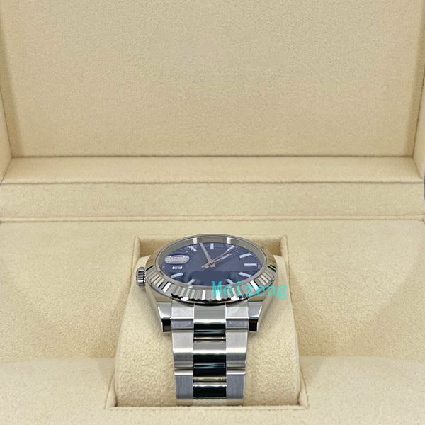 

luxury wristwatch brand new men's automatic watches datejust 41 126334 0001 blue dial, Slivery;golden