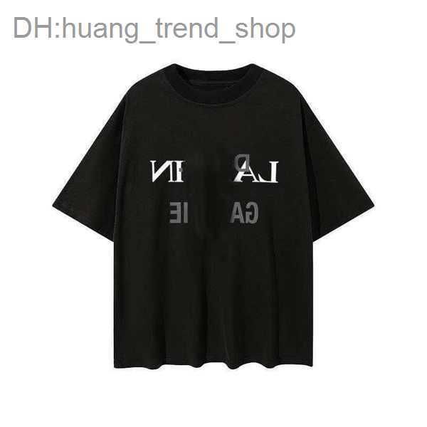 

designer lanvins t shirt shorts fashion men's beige speckle alphabet print trendy trend basic casual loose half sleeve white 8 i86u, White;black