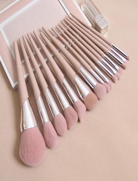 

makeup brushes fashion beauty cosmetic nude pink fb powder blusher highlighter brush eyeshadow blending nose eyebrow lip5371404
