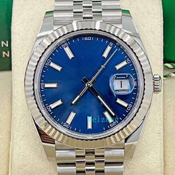 

luxury wristwatch brand new men's automatic watches datejust 41 126334 0002 blue dial jubilee, Slivery;golden