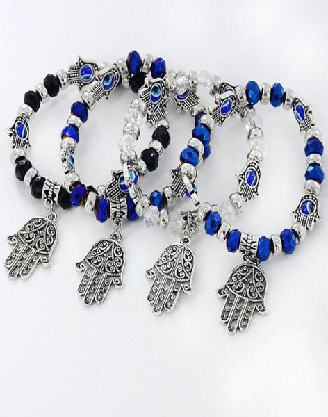 

good a hand of the devil039s eyes beaded bracelet popular wild bracelet fb358 mix order 20 pieces a lot charm bracelets7502078, Golden;silver