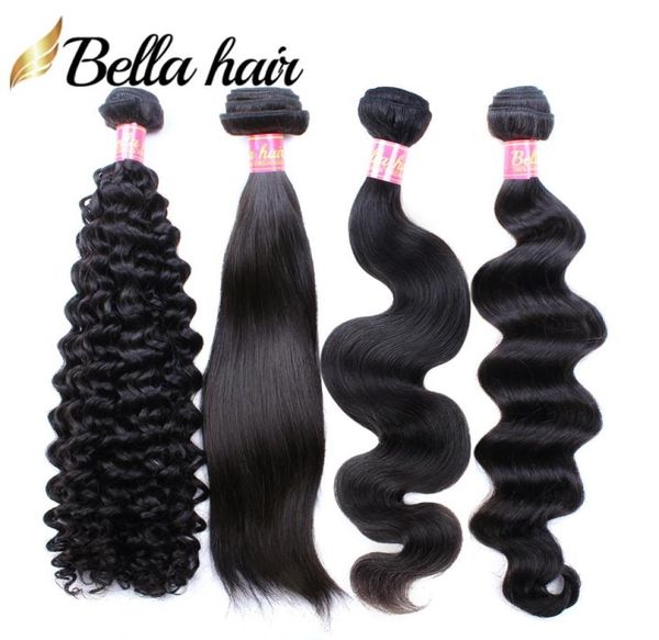 

brazilian hair bundles weaves curly wavy straight body wave loose deep 3pcs virgin remy human hair extensions double strong weft b7033005, Black