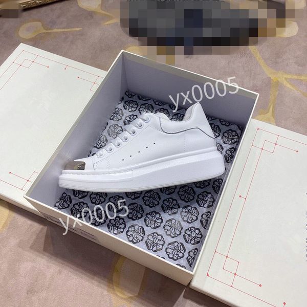 

2023new designer flat sneaker casual shoes leather white letter overlays fashion platform women sneakers, Black