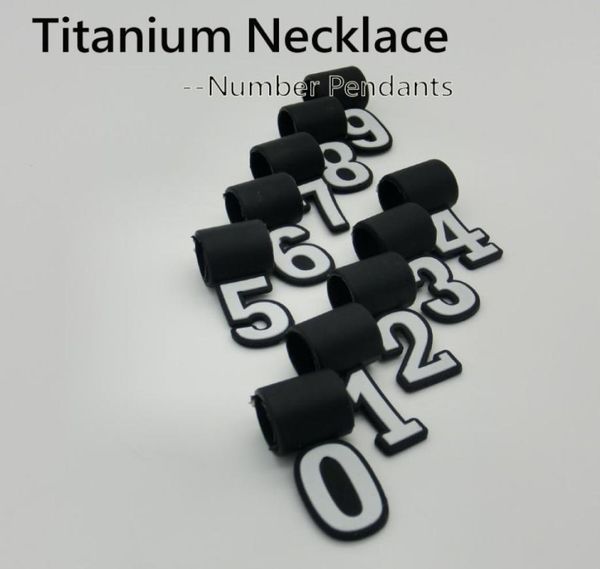 

number pendant for titanium sports necklace charms012348868701, Bronze;silver