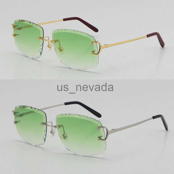 

sunglasses piccadilly irregular frameless diamond cut lens sunglasses women or man rimless carved outdoors driving glasses fashion eyeglasse, White;black