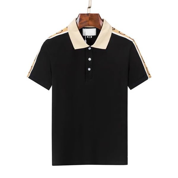 

new mens stylist polo shirts luxury italy 2023 designer clothes short sleeve fashion mens summer t shirt asian size m-3xl, White;black