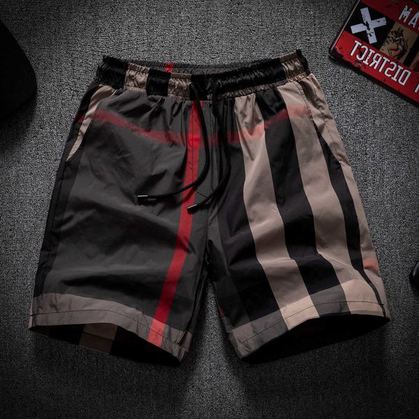 

8a original b urberry shorts and pants online shop beach casual shorts thin men's summer loose large, White;black