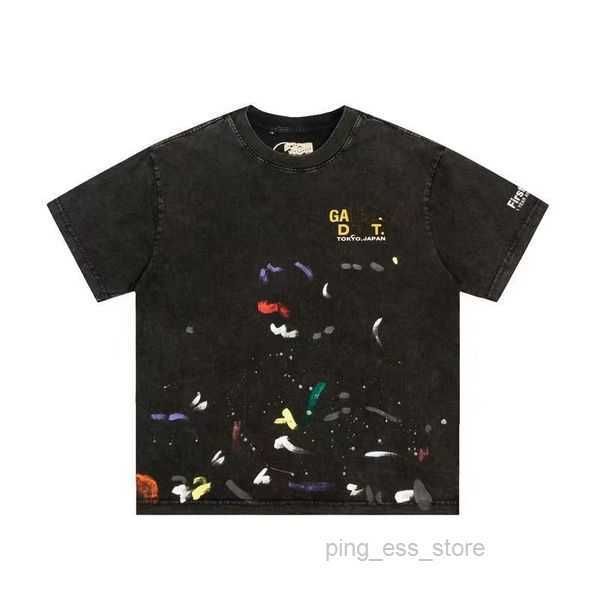 

men's t-shirts designer galleryes t shirt angel brand net red retro galerys hoodie depts men and women short-sleeved galilee printed re, White;black