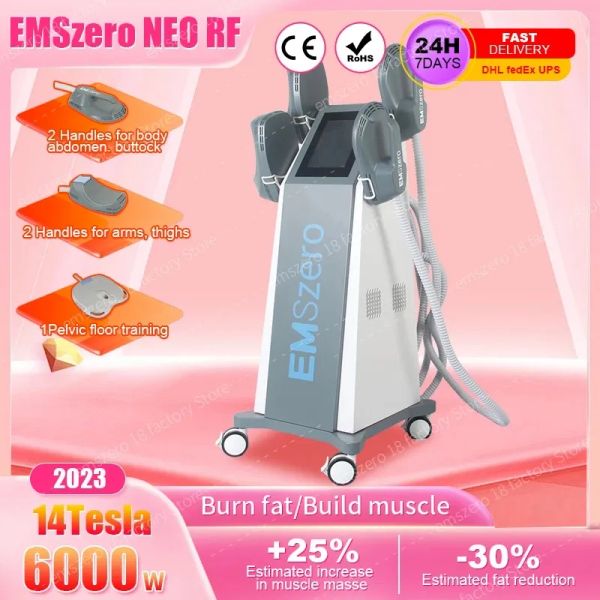 

2023 dls-emslim neo health beauty items 14 tesla 6000w hi-emt machine body slimming muscle building shape equipment emszero for ce certifica