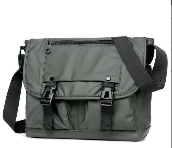 

men's crossbody bag waterproof nylon messenger bag briefcase retro tooling wind one shoulder bag men's practical special bag for w