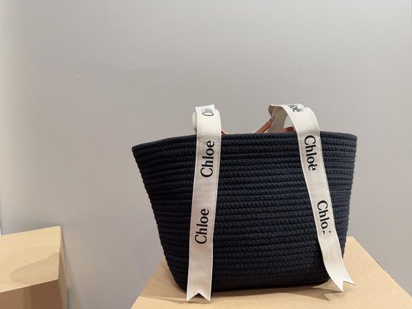 

new designer alphabet lafite woven tote bag casual resort beach bag