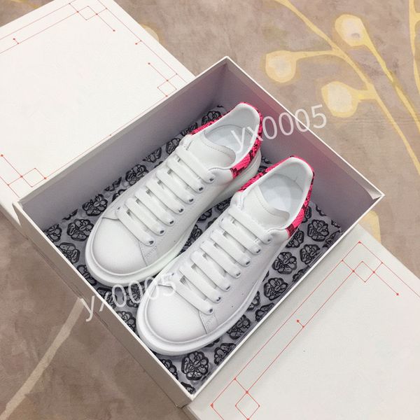 

brand designer flat sneaker casual shoes leather white letter overlays fashion platform sneakers, Black